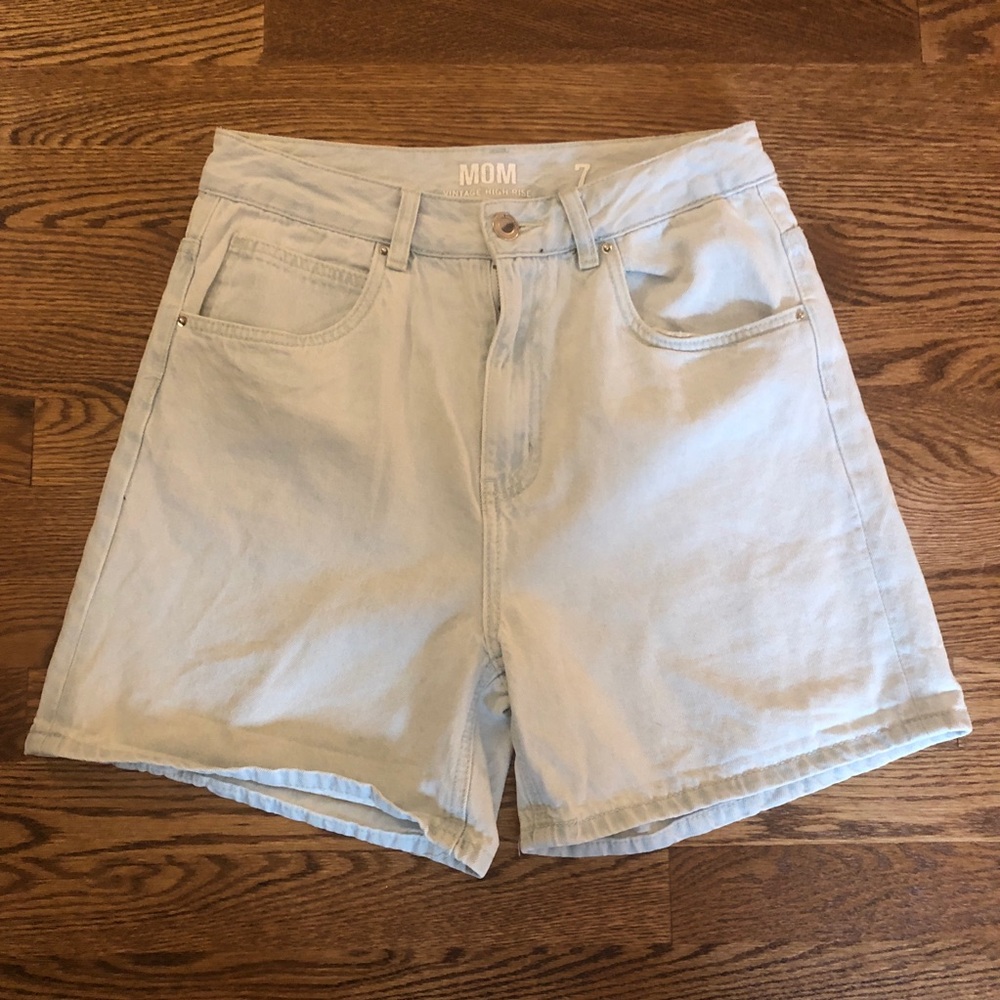 Streetwear Society mom high rise denim shorts